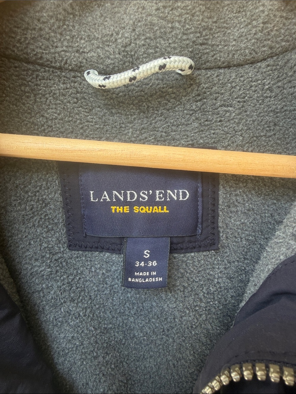 Lands End The Squall Jacket Mens Small (34-36) Waterproof Windproof All Weather